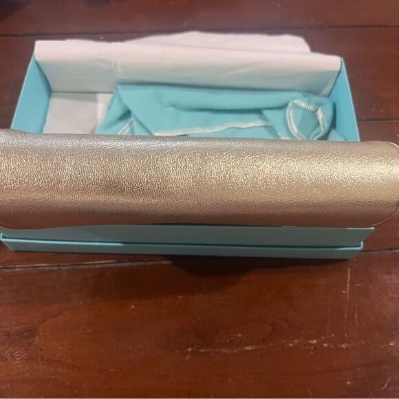 Tiffany & Co. Morgan Gold Leather Clutch - New - Picture 12 of 12